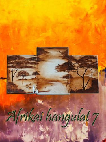 Afrikai hangulat 7 / olaj, 18x24 cm,20x30 cm, 18x24 cm, farost /