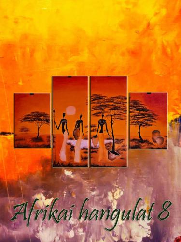 Afrikai hangulat 8 / olaj, 20x30 cm,20x50 cm, 20x50 cm, 20x30, cm farost /