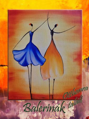 Balerinák / olaj, 30x25 cm, feszített vászon /