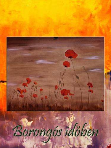 Borongós időben / olaj, 30x40 cm farost /