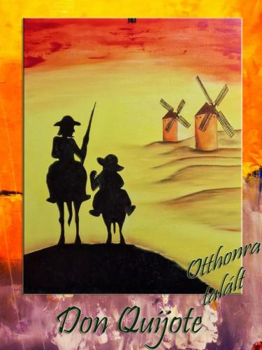 Don Quijote / olaj, 50x40 cm, farost /