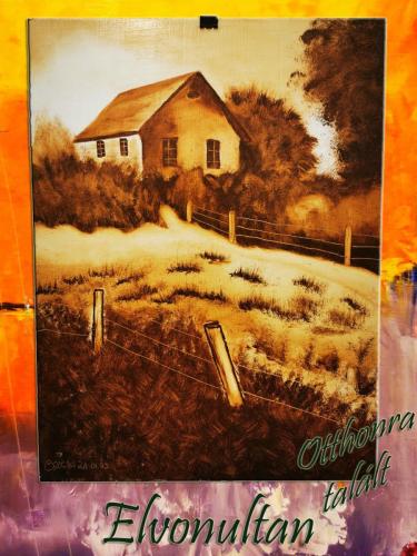 Elvonultan / olaj, 40x30 cm farost /