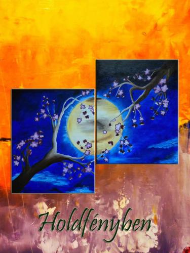 Holdfényben / olaj, 40x50 cm, 40x50 cm farost /