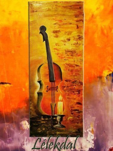 Lélekdal / olaj, 50x20 cm, feszített vászon /