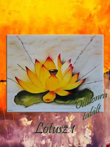 Lótusz 1 / olaj, 40x50 cm, feszített vászon /
