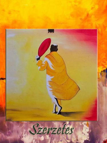 Szerzetes / olaj, 30x30 cm, farost /