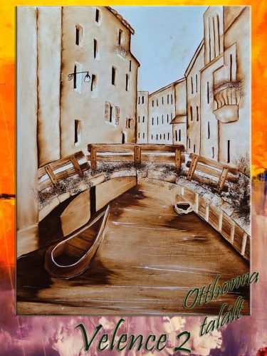 Velence 2 / olaj, 30x40 cm, farost /