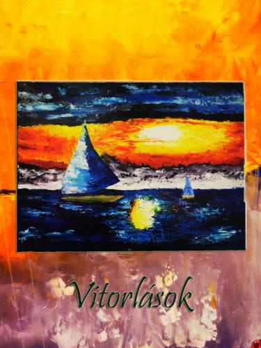 Vitorlások / olaj, 30x40 cm, farost /