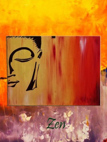 Zen / olaj, 40x30 cm, farost /